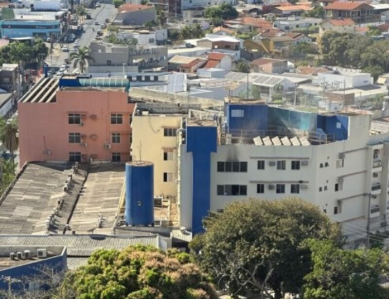 Hospital particular de Cuiabá tem princípio de incêndio e pacientes são