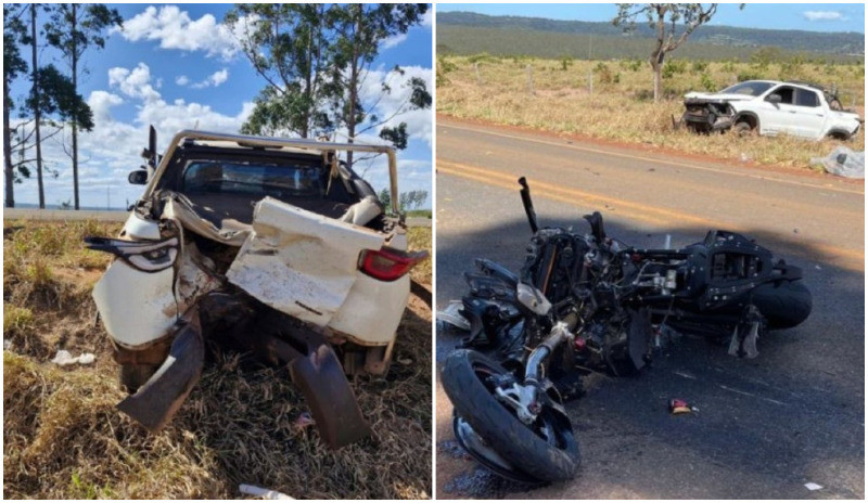 Acidente Entre Picape E Motocicletas Esportivas Deixa Dois Mortos Em