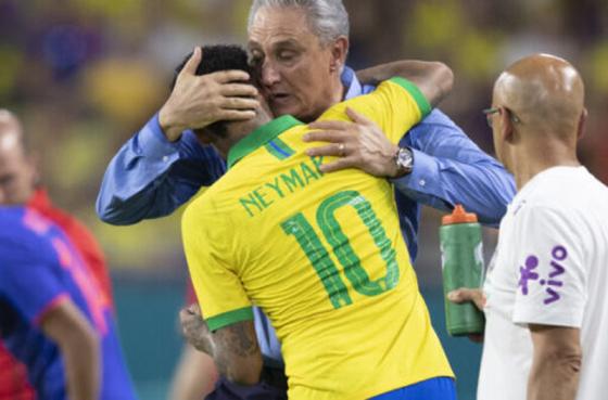 Apesar de estar em má forma física, Neymar ficou os 90 minutos em campo, no jogo contra o Chile