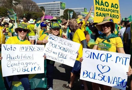 Apoiadores de Bolsonaro em Mato Grosso vão ao DF e defendem pautas vencidas, como a do voto impresso