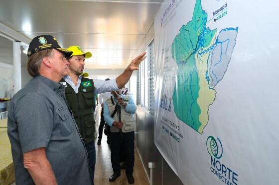 Bolsonaro visitou Macapá para participar de uma inspeção técnica relacionada ao projeto 