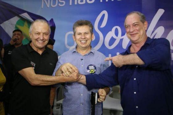 Em 2018, Mauro Mendes, com Otaviano Pivetta de vice, apoiou Ciro Gomes