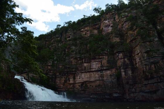 Cachoeira da Cascata faz parte do Parque Estadual Serra Ricardo Franco