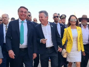 Mauro Mendes e Jair Bolsonaro