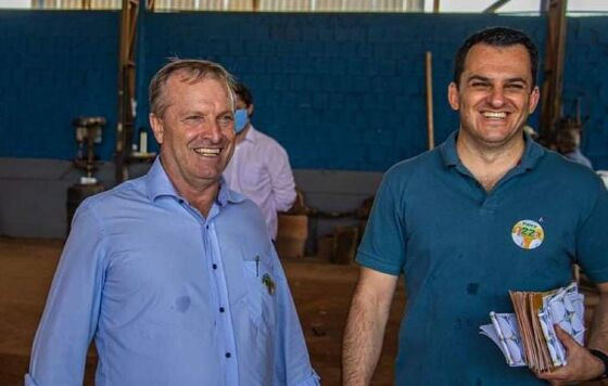 Valcir Casagrande e Vanderlei Bianchi durante a campanha de 2020
