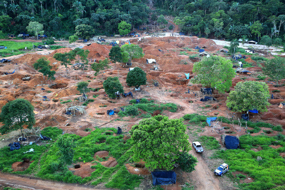 Garimpo ilegal na Serra da Borda foi desocupado em 2017