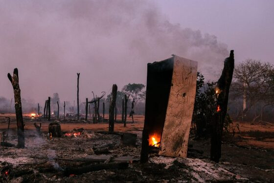 Incêndio terra indígena