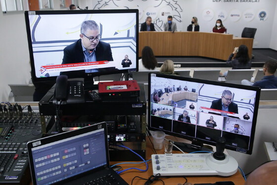 Maurício Munhoz durante convocação para esclarecimentos na ALMT