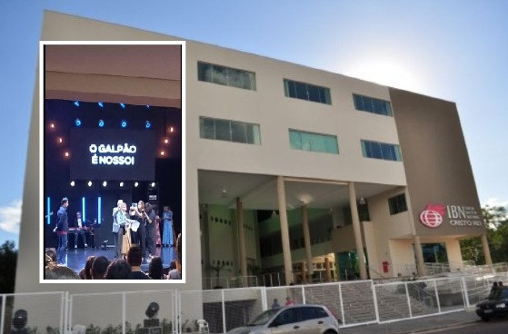 Durante culto na igreja pastores comemorarm a compra do Galpão, famosa casa de shows em Várzea Grande