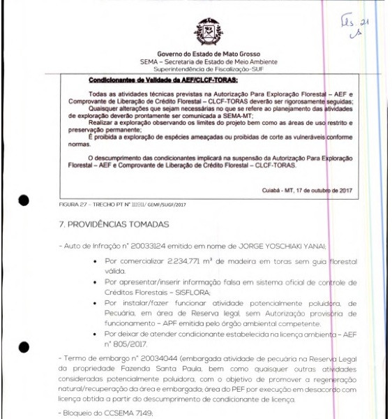 Fraude Sisflora Jorge Yanai