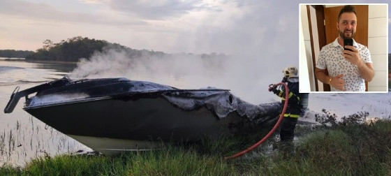 Douglas Zache, explosão lancha