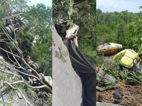 acidente caminhoneiros estrada da guia 