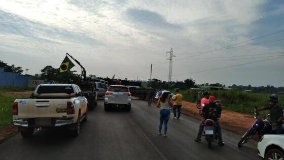 bloqueio Juína, rodovia estadual, Bolsonaro