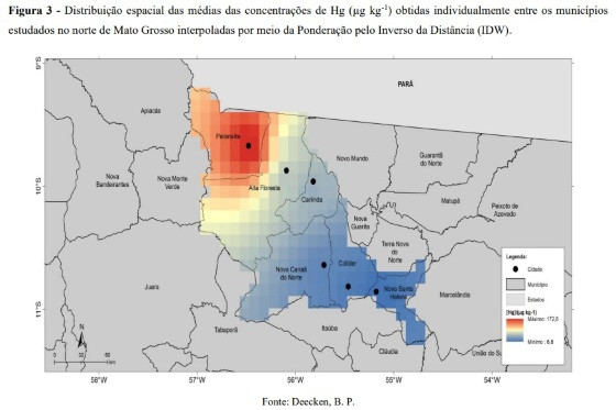 Concentração de mercúrio em cidades do interior está ligada ao garimpo
