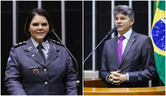 Coronel Fernanda e José Medeiros visitaram bolsonaristas na cadeia