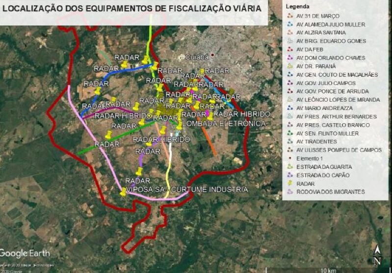 mapa vg radar