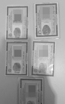 Identidades falsas Operação Kuron