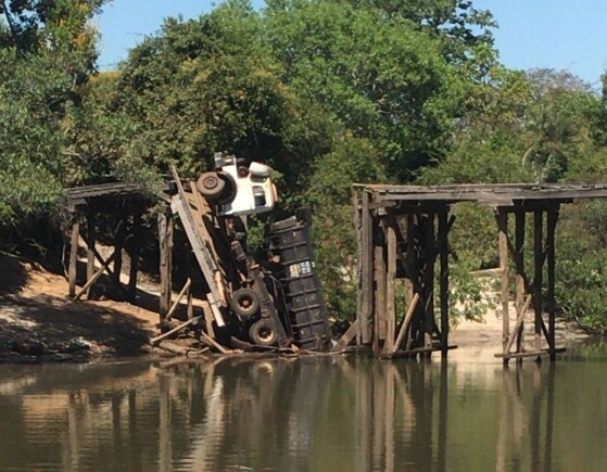 Acidente ponte Aldeia Pukan? dos Kanela do Araguaia