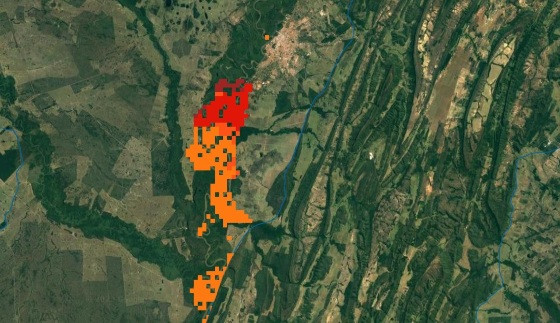 Focos de Incêndio plataforma ALARMES para Cáceres