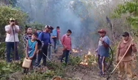 Povo chitano, Portal do Encantado, Incêndio