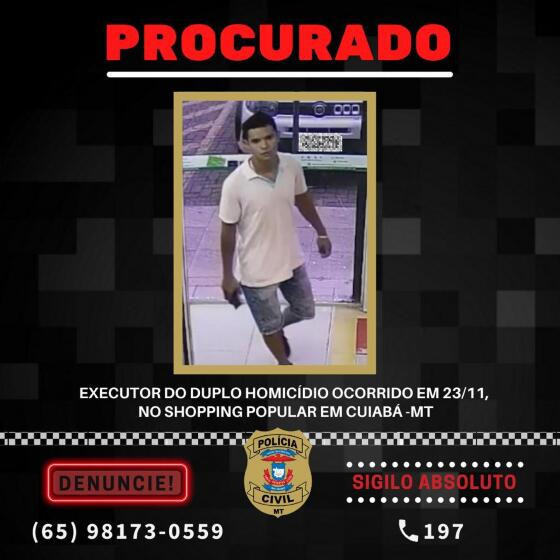 Procurado por duplo homicídio no Shopping Popular