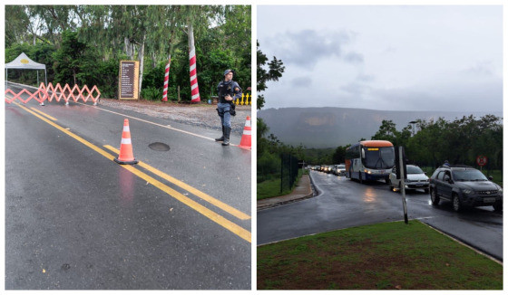 Estrada, Chapada, Interdição, Portão do Inferno