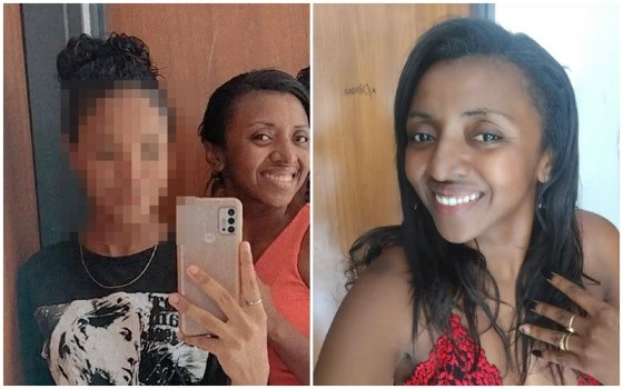 Francisca Alves do Naascimento e filha