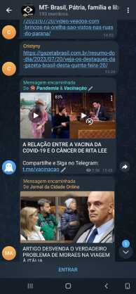 Print, Grupo, Antivacina, Telegram, Mato Grosso