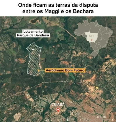 Terras dos Bechara em disputa com Amaggi e Bom Futuro