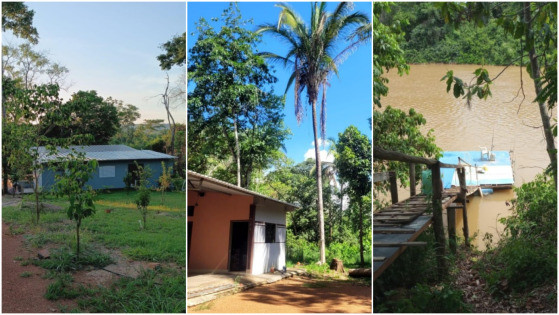 Casas e ranchos no Sítio Sol Nascente em Juscimeira