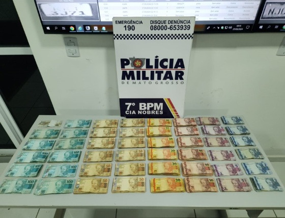 apreensão, R$ 32 mil, tráfico, drogas, Nobres