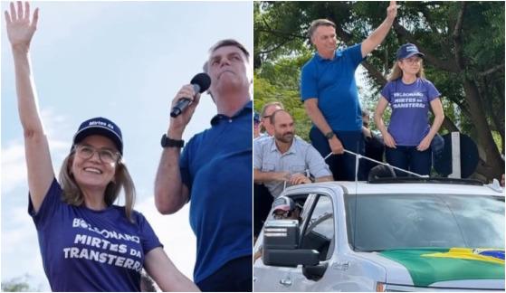 Bolsonaro e Mirtes Grotta