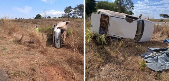 Idoso morre ao ser arremessado para fora do carro durante acidente