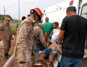 Carro capota em rodovia de MT e motorista fica ferido