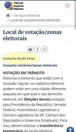 Onde votar