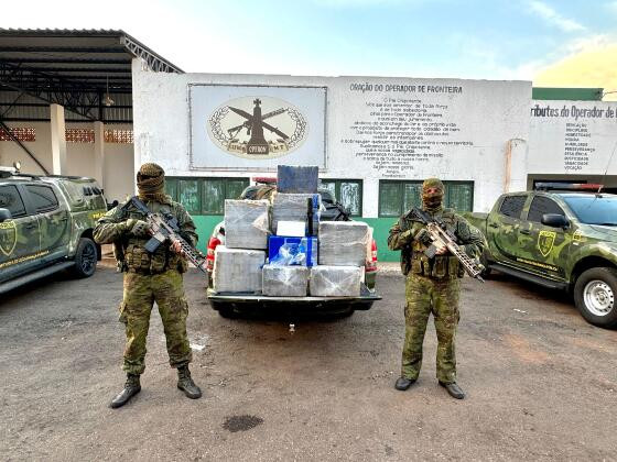 Gefron apreende carga de R$ 5,9 milhões de cocaína em MT