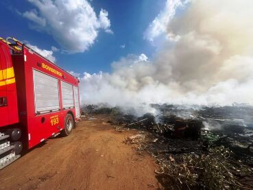 Incêndio atinge aterro sanitário em cidade de MT