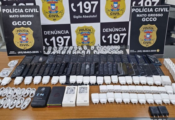 Polícia doa ao IFMT celulares novos apreendidos em unidade prisional