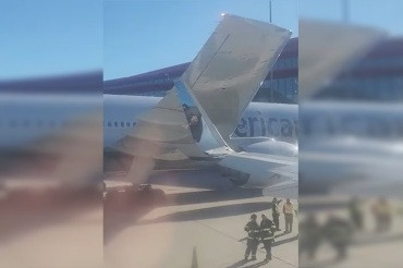 Quatro aviões colidem no Aeroporto; veja vídeo