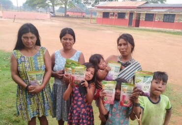 Escolas e Comunidades indígenas de Sapezal são beneficiadas pela bebida de soja do Agrosolidário