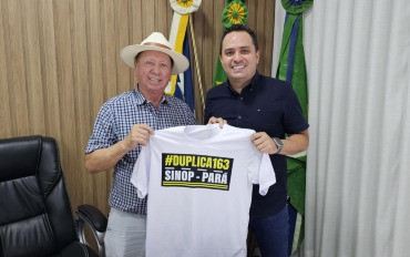 Prefeito de Sinop adere à campanha “Duplica Já”