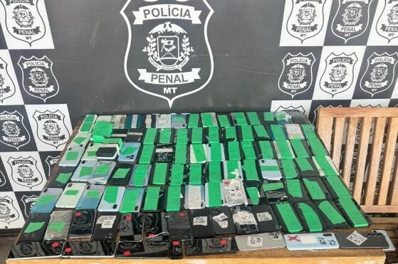 Polícia Penal retira mais de 870 celulares de dentro de presídios de MT