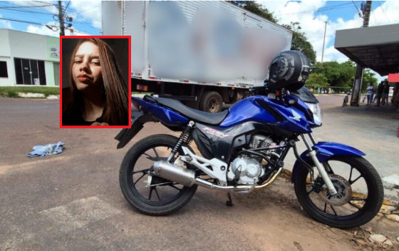 Jovem de 20 anos morre em batida entre caminhão e moto 