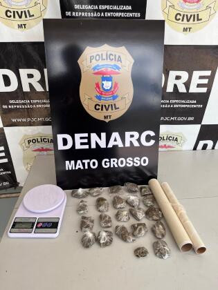 Personal trainer é preso com drogas em bairro de Cuiabá