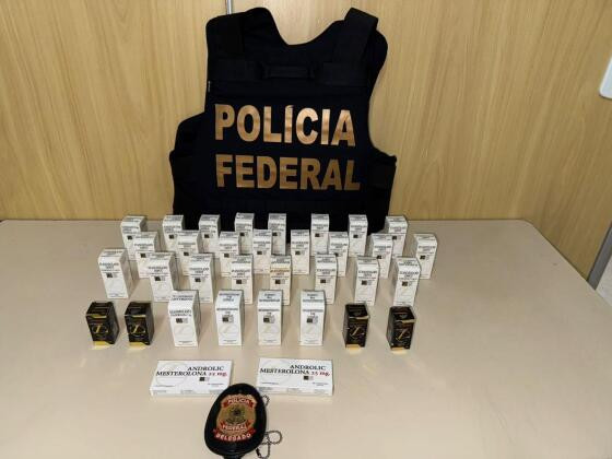 Homem é preso pela PF com 40 frascos de anabolizantes em Cáceres 