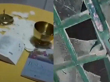 Igreja é destruída em ato de vandalismo em MT; veja vídeo 