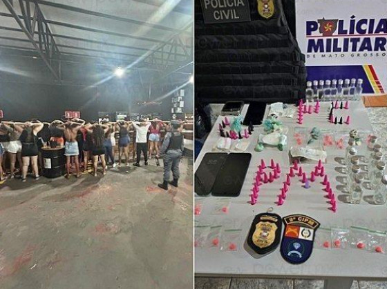 Festa organizada por facção é encerrada e 50 pessoas são detidas; vídeo 