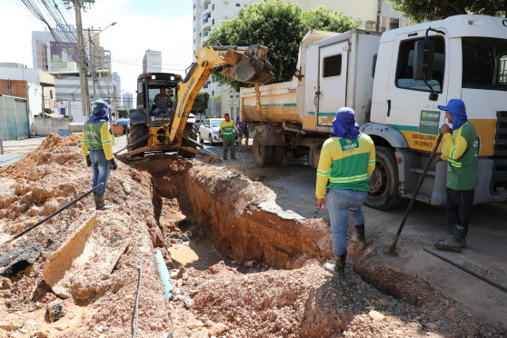 Cuiabá realiza obras de drenagem em três bairros