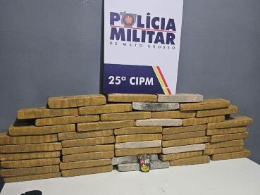 Caminhoneiro é preso transportando 45 tabletes de maconha 