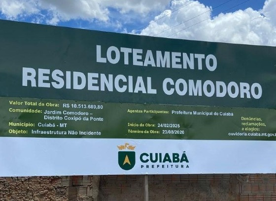 Cuiabá inicia construção de 500 casas populares